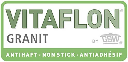 Universalbräter Gourmet Granit 33x21cm, Aluminium, Glas, schwarz