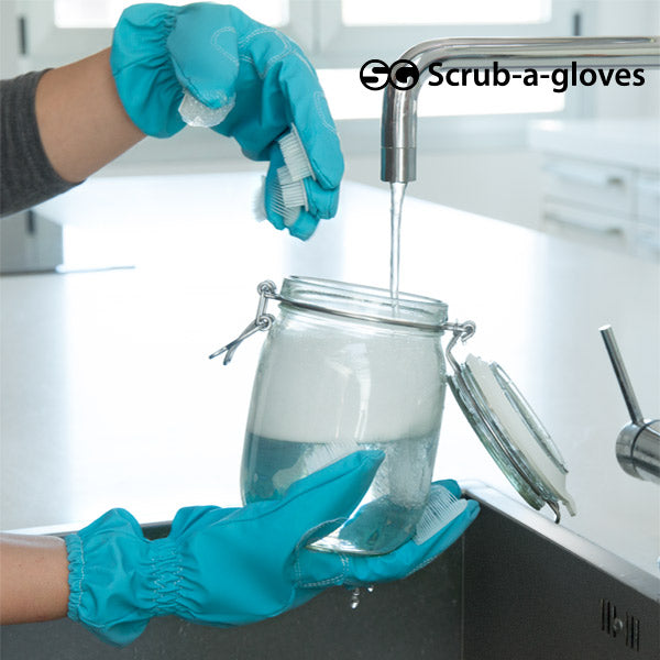 Scrub-a-Gloves Reinigungshandschuhe mit Bürsten (2er Pack)