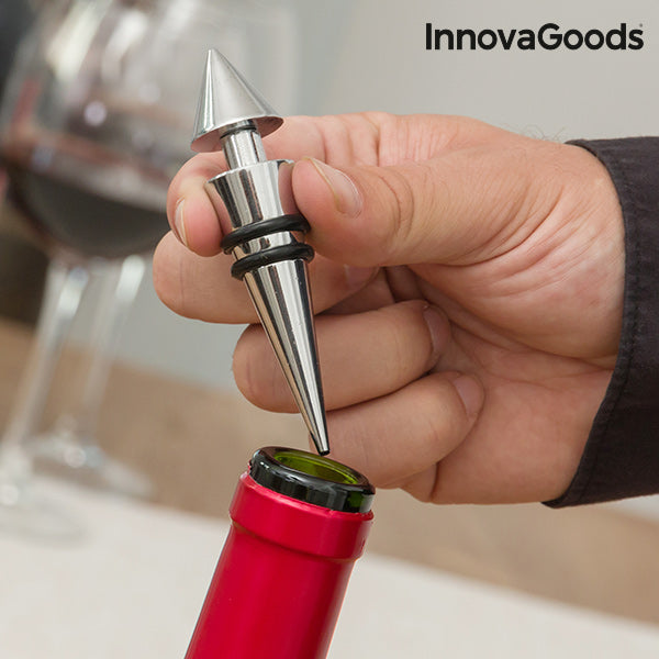 InnovaGoods Wein Zubehörset in Flaschenoptik (5-teilig)