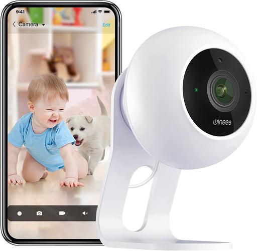 Video Babyphone mit Kamera und Audio, Winees 1080P Babyphone Nachtsicht, Baby Monitor mit 2 Wege Audio,WLAN Kamera mit App