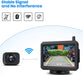 W7 Kabellos Digital Rückfahrkamera Set mit 5“(12.7cm) LCD-Monitor mit Antenne, eingebautem Funksender, Wireless Einparkhilfe,Wasserdicht IP68 Backup Rückfahrkamera, Nachtsicht für SUV,Van,KfZ