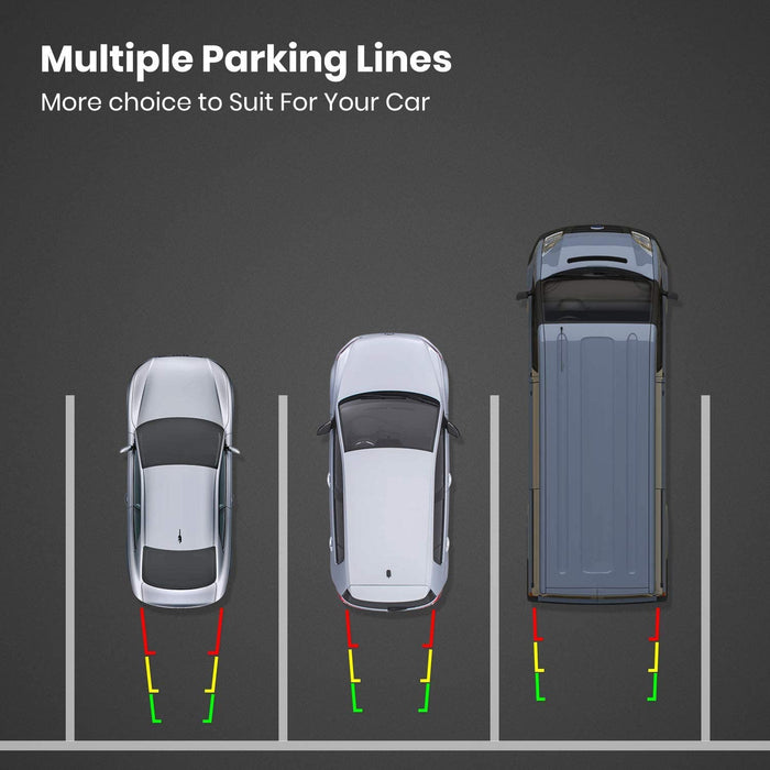 W7 Kabellos Digital Rückfahrkamera Set mit 5“(12.7cm) LCD-Monitor mit Antenne, eingebautem Funksender, Wireless Einparkhilfe,Wasserdicht IP68 Backup Rückfahrkamera, Nachtsicht für SUV,Van,KfZ