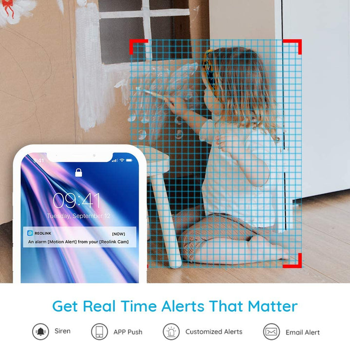 WLAN IP Kamera Indoor Schwenkbar, Überwachungskamera Innen Handy 3MP HD mit 2,4 GHz WLAN, 355° Schwenk- / 50° Neigung, Zwei-Wege-Audio