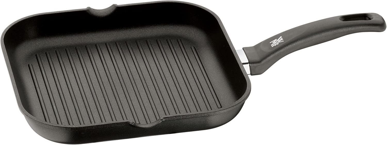WMF Grillpfanne 27x27 cm Aluminium Bratpfanne Pfanne mit Stiel beschichtet Kunststoffgriff
