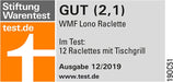 WMF Raclette Grill mit Pfännchen und Schiebern, Raclette 8 Personen, 15 W, edelstahl matt
