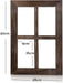 Wand Vintage Holzfensterrahmen Punk Antique Home Dekoration Deko für Zuhause oder im Freien, Nicht für Bilder, 2 Stück (40 X 28 cm)