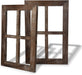 Wand Vintage Holzfensterrahmen Punk Antique Home Dekoration Deko für Zuhause oder im Freien, Nicht für Bilder, 2 Stück (40 X 28 cm)