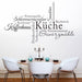 Wandtattoo Küche Sprüche Kaffeehaus Küche Schlemmerparadies Schwarz Wandaufkleber Zitate Küchendeko Kaffee Esszimmer Wanddeko