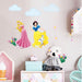 Wandtattoo Prinzessin Kinderzimmer Mädchen Wandsticker Wandaufkleber Entfernbarer Wanddekoration für Babyzimmer Wohnzimmer Schlafzimmer