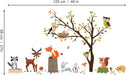 Wandtattoo Waldtiere Baum Wandsticker Eule Fuchs Hirsch Wandaufkleber Kinderzimmer Babyzimmer Schlafzimmer Wanddeko