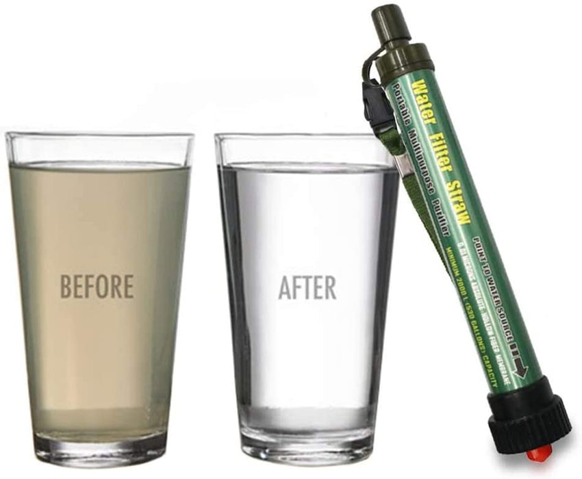 Wasserfilter Outdoor 2000L Mini Tragbarer Camping Wasseraufbereitung Entfernt 99.99% Bakterien Filter auf 0,01 Microns für Wandern Trekking Reisen