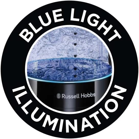 Wasserkocher Glas [1,7l, 2400W, optimierte Design-Ausgusstülle aus Glas, LED-Beleuchtung] Classic Design (Schnellkochfunktion, abnehmbarer Deckel)