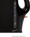 Wasserkocher, Füllmenge bis zu 1.7 Liter, Edelstahlheizelement, herausnehmbarer Kalkfilter, 2200 Watt, 2 außenliegende Wasserstandsanzeigen, Schwarz