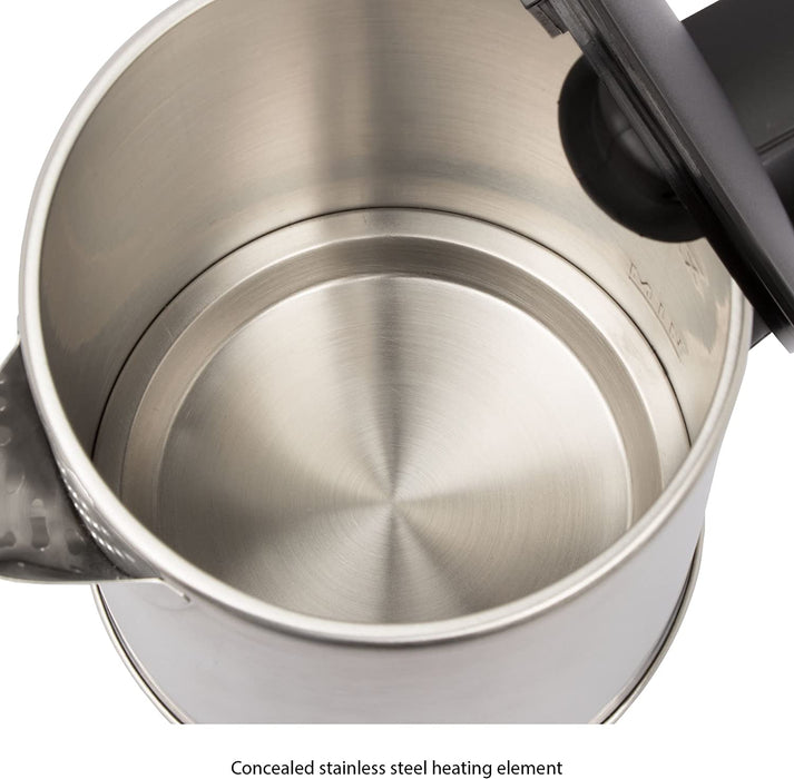 Wasserkocher verdecktes heizelement, automatische Abschaltung, Basisstation mit Kabelaufwicklung, 1,5 L, 2200 W