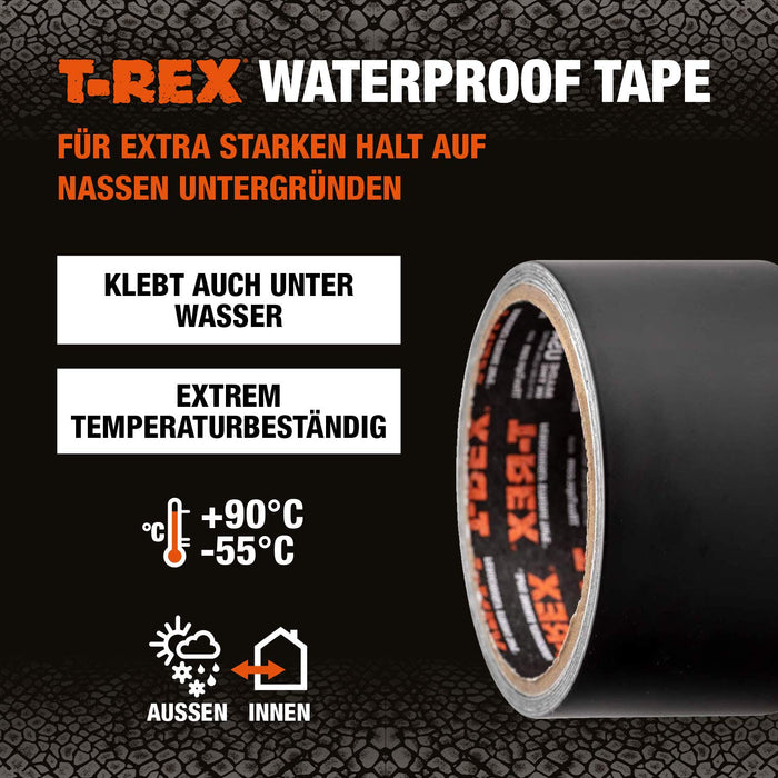 Waterproof Tape – Wasserdichtes, wetterfestes Reparaturband zum Befestigen und Abdichten – 50mm x 1,5m