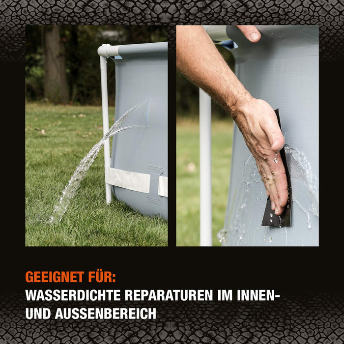 Waterproof Tape – Wasserdichtes, wetterfestes Reparaturband zum Befestigen und Abdichten – 50mm x 1,5m