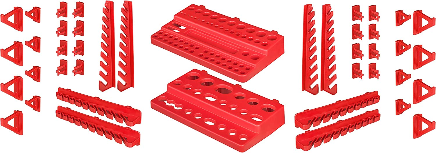 Werkstattregal Wandregal | 1728 x 780 mm | Lagersystem mit Werkzeughalterungen und Stapelboxen - Wandplatten Extra Starke Werkstattregal Schüttenregal