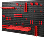 Werkzeugwand Lagersystem – 1152 x 780 mm Wandregal mit Werkzeughaltern – Set 38 Zubehör Werkzeuglochwand Werkstattregal Haken