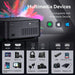WiFi Beamer, 13000 Lumen Mini 5G Beamer 4K Full HD 200 Zoll Heimkino Projektor, 4P&4D Zoom/Staubfilter/Bluetooth Beamer Kompatibel 