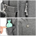 Wickeltasche, Wickeltaschen für Mama und Papa, mit Wickelauflage und isolierten Taschen, umwandelbare Reisetasche Messenger, Dunkelgrau