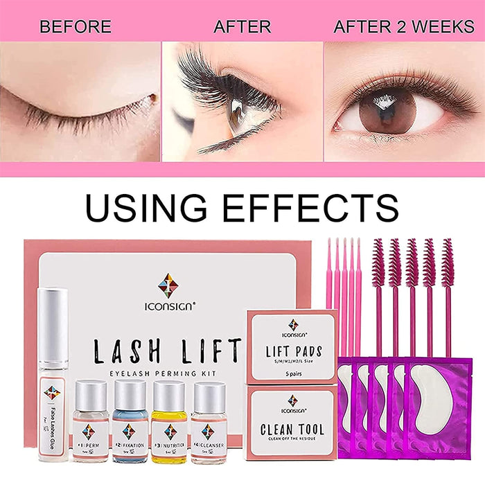 Wimpernlifting Set, Anself Lash Lifting Set,Wimpern Curling Makeup Tools, Semipermanente Curling-Dauerwellen-Welle, geeignet für Salon