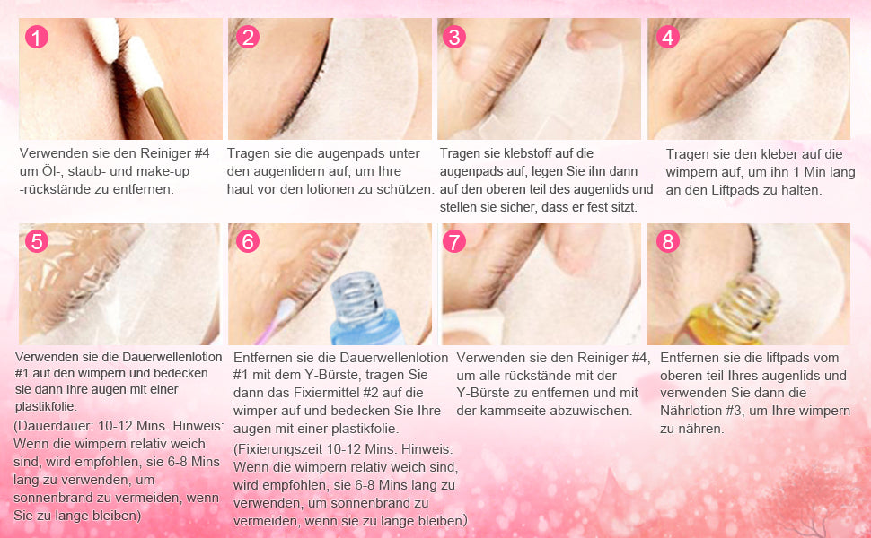 Wimpernlifting Set, Anself Lash Lifting Set,Wimpern Curling Makeup Tools, Semipermanente Curling-Dauerwellen-Welle, geeignet für Salon