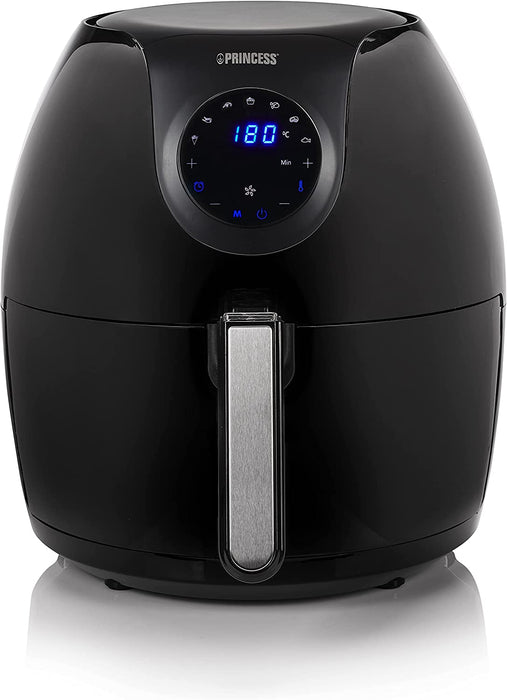 XXL Heißluftfritteuse mit 5,2 Liter – 62,2% weniger Energieverbrauch – Digitales Touchscreen – 7 Programme – Ohne ÖL – Schwarz – Aerofryer
