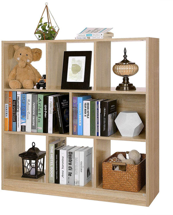 Bücherregal, Würfelregal, Standregal, mit offenen Fächern, für Wohnzimmer, Arbeitszimmer, Kinderzimmer, Büro, als Raumteiler, 97,5 x 30 x 100 cm