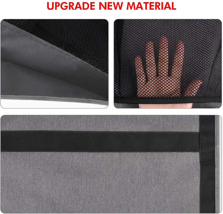 kofferraum organizer auto - 3rd Gen [doppelte Kapazität] organizer auto, ausgestattet mit [Starkes elastisches Netz & 4 Zauberstabstruktur], kofferraumtasche, autotasche kofferraumtasche (Grau)