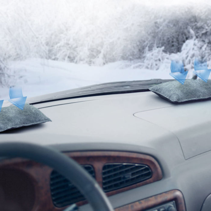 airdry Duo Auto-Entfeuchter 2er Set , 2 x 600g Luftentfeuchter wiederverwendbar , Schützt vor beschlagenen Auto-Scheiben