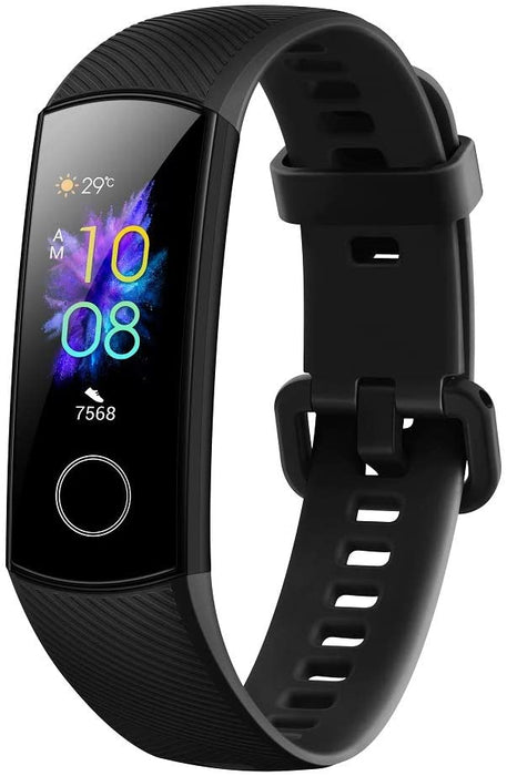 Honor Band 5 Fitness Armband mit Herzfrequenzmesser IP68 wasserdichter Aktivitäts Tracker Sportuhr Fitness-Schrittzähleruhr, Schwarz