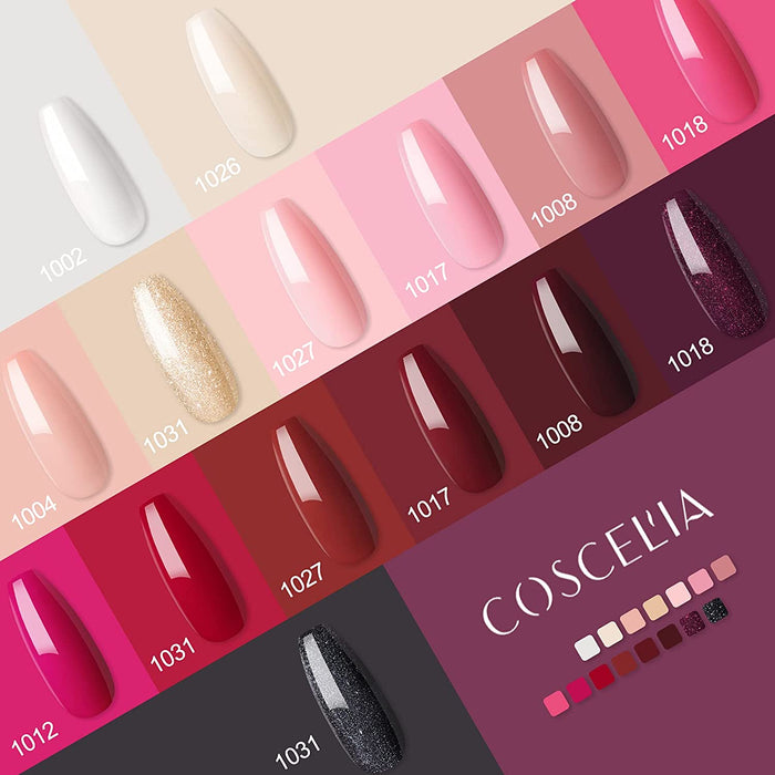 15+3pcs Gel Nagellack Starter Set UV Nagellack 80W UV/LED Nagellampe Nageldesign Set UV Gellack Gel Nägel Farbgel Maniküre komplettes Set