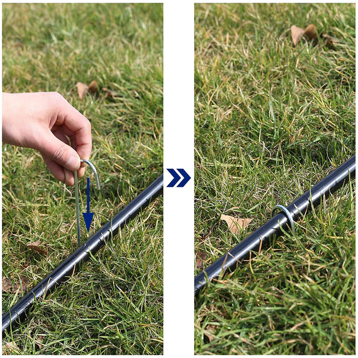 Badmintonnetz, Tennisnetz, höhenverstellbar, Set bestehend aus Netz, stabilem Eisen-Gestell und Transporttasche 4m