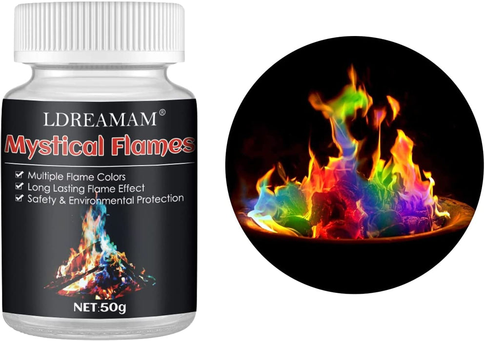 Magic Fire Powder, Magical Flames, Colourful Fire, Magic Flames Fire Colourant, Erstellen Sie eine Vibrant Rainbow Flames, Für Outdoor-Events