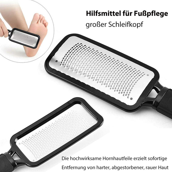 Hornhauthobel, Hornhautentferner Entferner Harte Haut, Dicker Kallus and Hühneraugen Entfernen, Edelstahl Fussfeile Hornhautentferner Hilfsmittel
