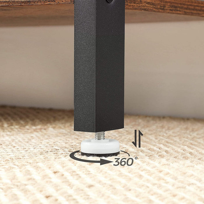 Bücherregal, Regal mit 4 Ebenen, Standregal, Bücherschrank, Büroregal, Industrie-Design, für Wohnzimmer, Büro, Arbeitszimmer, groß, Metallgestell