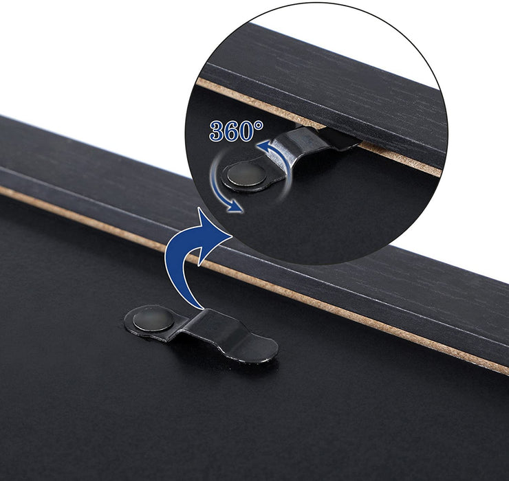 Bilderrahmen, 10-er Set Fotorahmen - 2 STK. 20 x 25 cm, 4 STK. 13 x 18 cm und 4 STK. 10 x 15 cm, aus Holzfaserplatten, Weihnachten, schwarz