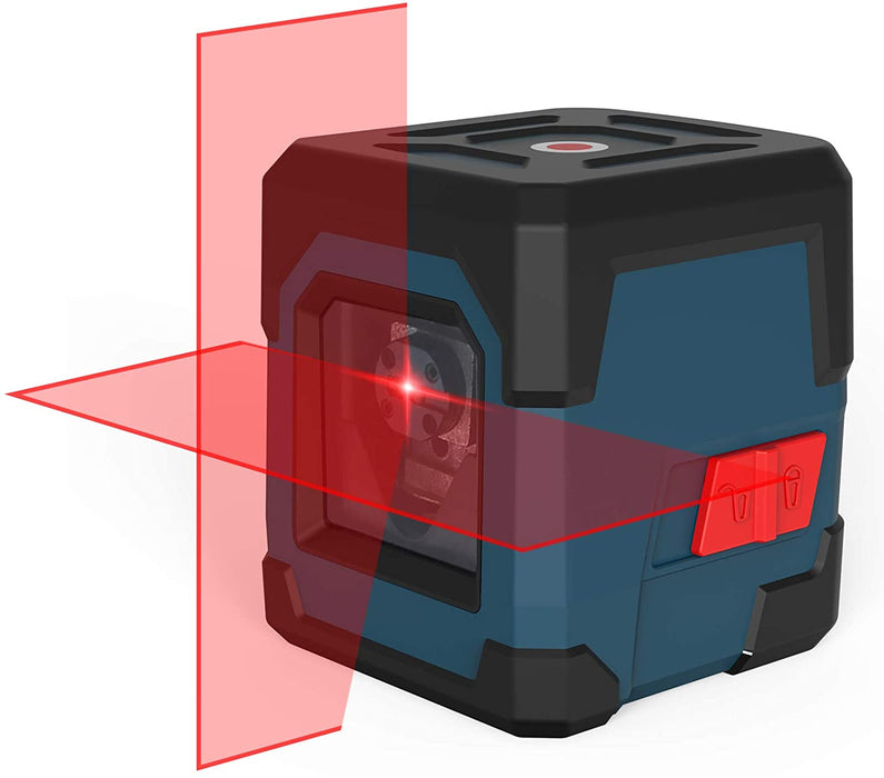 Kreuzlinienlaser, RockSeed 15M ± 0,2 mm/m Selbstnivellierend Linienlaser, 1m Stoßfest Drehbar Vertikale/Horizontale Roter Laser Level, IP54
