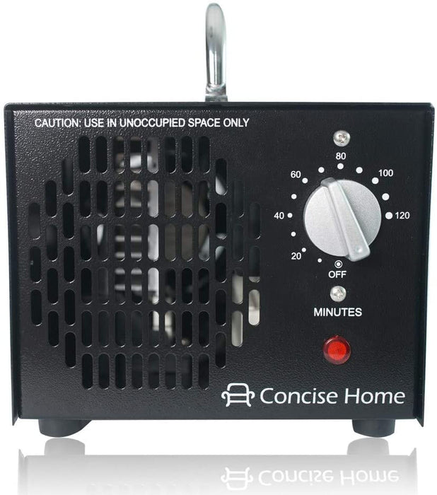 Concise Home Kommerzieller Ozonisator, industrieller Ozon Luftreiniger, Luftsterilisator Ozone Generator, Luftverbesserer, schwarz (schwarz, 5000mg)