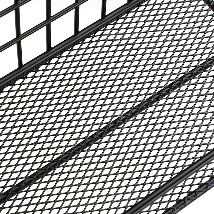 Wandregale im Industrie-Design, aus Metall, pro Regal bis 15 kg belastbar, 2er Set, Küchenregale, mit 10 Haken, für Schlafzimmer und Wohnzimmer, schwarz