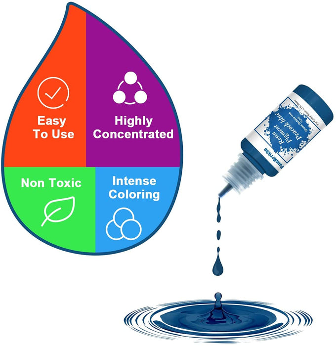 Epoxidharz Farbe, UV resin Farbe 20 Farben Flüssiger transparenter Harz Farbstoff für DIY Schmuckherstellung - Konzentriertes Kunstharz Farbe Pigment