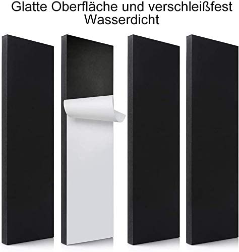 Premium Garagen Wandschutz Türkantenschutz Extra Dicker Auto Türkantenschutz, Selbstklebend, Wasserabweisend 4 Stück Set für Garagenwand Schwarz