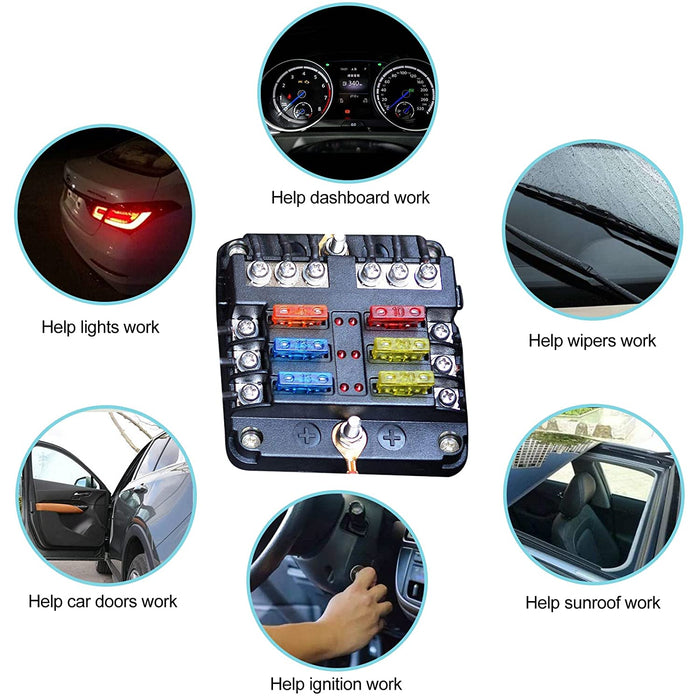 160Pcs Auto Sicherung Set, 96 Mini Flachsicherungen + 64 Standard sicherungen kfz + 1 Sicherungszieher - für PKW/Wohnmobil/LKW/Motorrad