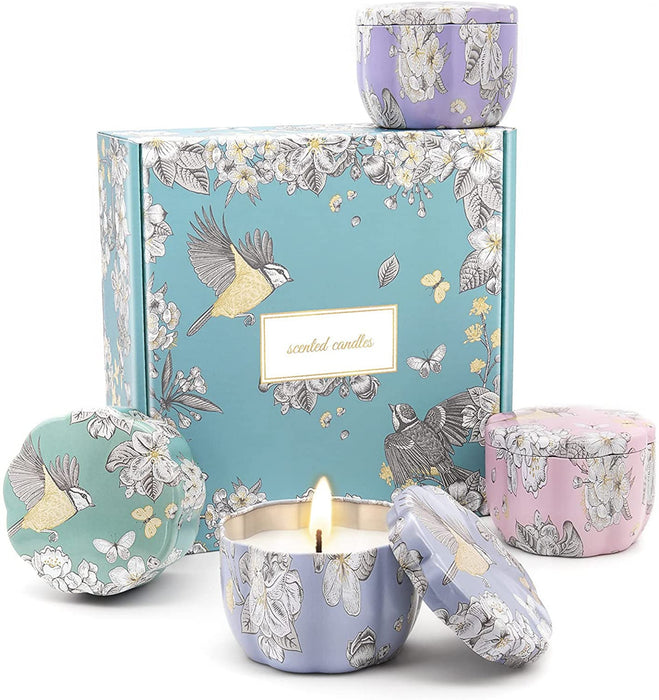 Duftkerzen Geschenkset für Frauen, Geburtstags Geschenke für Sie, Duftkerzen, Natürliches Sojawachs Aromatherapy Kerzen , Geschenkset für Mutter