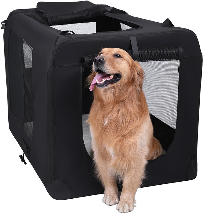 Hundebox, Hundetasche, faltbar, 102 x 69 x 69 cm, schwarz