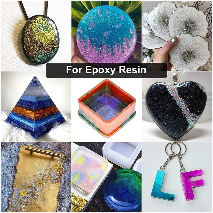 Epoxidharz Farbe Mica Pulver, 18 X 10g Farben Seifenfarbe Set Pigmente Pulver, Metallic Farben Schimmern Sie Glitter Powder, Farbpulver für Seifen