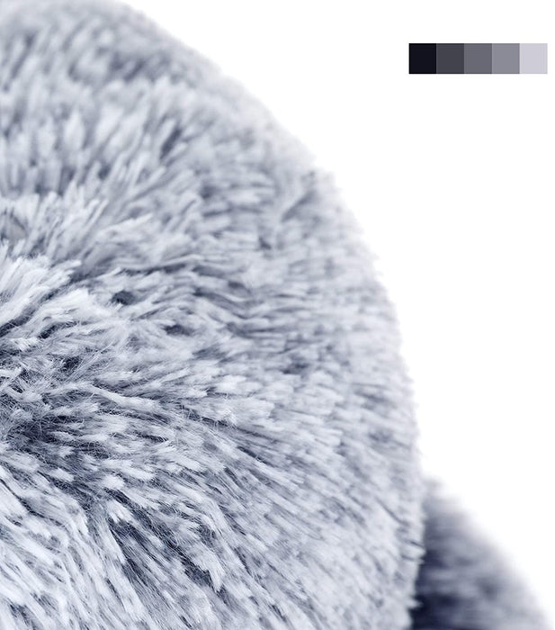 Hundebett, Katzenbett, weiche PV-Samtoberfläche, 60 cm, grau