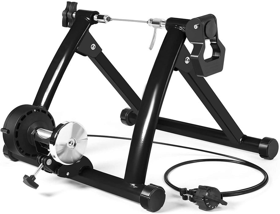 Fahrrad Rollentrainer, Bike Trainer mit Schnellspanner Vorderradunterlage Radtrainer für 26-29 Zoll Fahrradtraining Fahrradfahren Zuhause Indoor