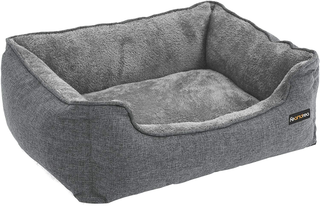 Hundebett, Hundesofa, Bezug abnehmbar, maschinenwaschbar, grau