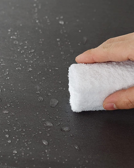 Stoffschrank, Kleiderschrank, 2 Kleiderstangen, 6 Ablagen, verschiedene Aufbaumöglichkeiten, 88 x 45 x 168 cm, für Schlafzimmer, Ankleidezimmer, schwarz